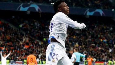 Vinicius Junior Scores a Brace As Real Madrid Crush Shakhtar Donetsk 5-0 In UCL 2021-22 Match
