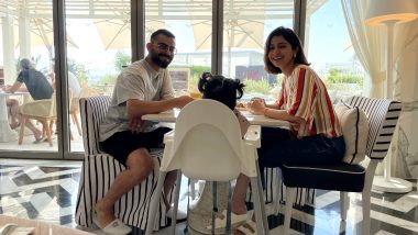 Virat Kohli Enjoys Breakfast With Wife Anushka Sharma and Daughter Vamika Ahead of T20 World Cup 2021 Warm Up Match Against Australia (See Pic)