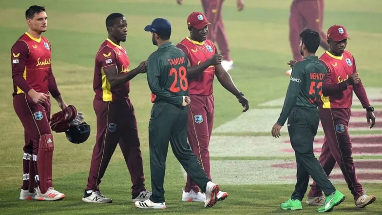 How To Watch WI vs BAN Live Streaming Online T20 World Cup 2021? Get Free Live Telecast of West Indies vs Bangladesh Group 1 Super 12 Cricket Match Score Updates on TV