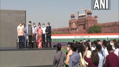 India News | Mansukh Mandaviya Launches Song, Audio-visual Film to Celebrate India's 100 Cr COVID Vaccinations