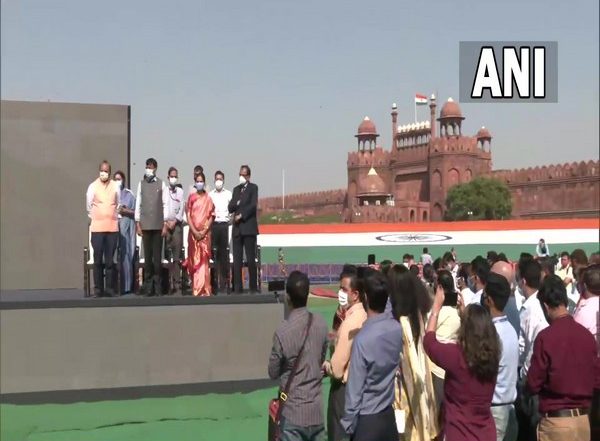 India News | Mansukh Mandaviya Launches Song, Audio-visual Film to Celebrate India's 100 Cr COVID Vaccinations