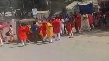 India News | Chhattisgarh: One Dead, 16 Injured as Speeding Car Mows Down People on Way to Immerse Durga Idol, 2 Arrested