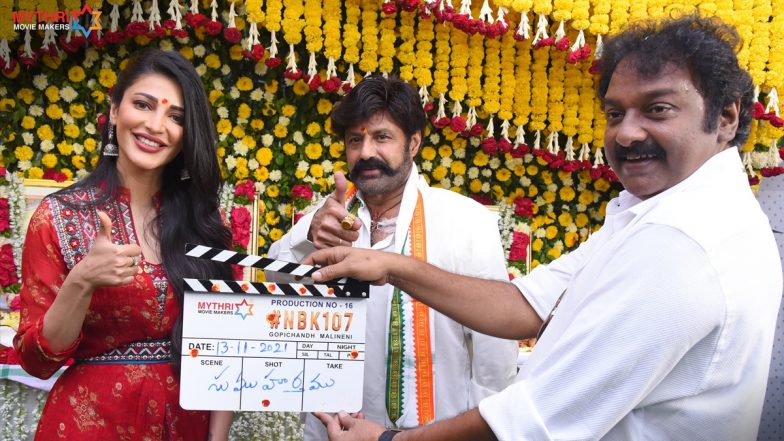 NBK107: Nandamuri Balakrishna And Shruti Haasan’s Film, Directed By Gopichandh Malineni, Launched With Pooja Ceremony (View Pics)