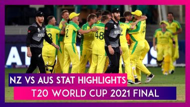 NZ vs AUS Stat Highlights T20 World Cup 2021 Final: Australia Win Their Maiden Title