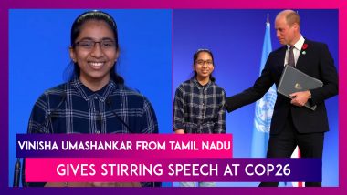 Vinisha Umashankar, Earthshot Prize Finalist From Tamil Nadu, Gives Stirring Speech At COP26, Glasgow