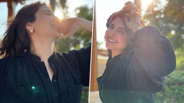 Anushka Sharma Is a Ray of Sunshine As She Poses for the Camera in a Black Dress (View Pic)