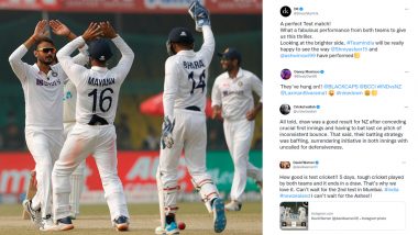 India vs New Zealand 1st Test 2021: Cricket Fraternity Reacts to Thrilling Draw in Kanpur (Check Posts)