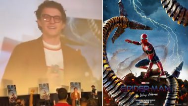 Spider-Man No Way Home Trailer Launch: Tom Holland Gets Teary-Eyed After Receiving a Standing Ovation (Watch Video)
