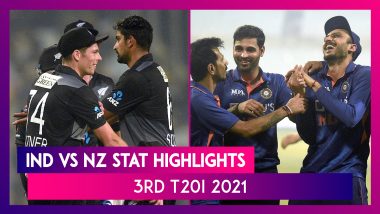 IND vs NZ Stat Highlights 3rd T20I 2021: India Complete Clean Sweep