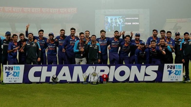 India vs New Zealand 3rd T20I 2021: Rohit Sharma, Rishabh Pant, Axar Patel & Others Put Out Special Victory Posts After Clinical Sweep Against Blackcaps