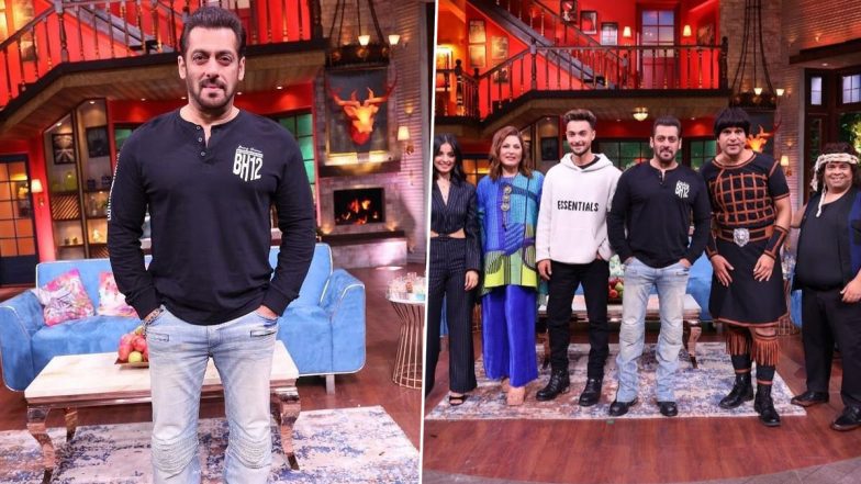 The Kapil Sharma Show: Salman Khan and the Cast of Antim Shoot for Kapil Sharma’s Talk Show (View Pics)