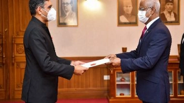 World News | Maldives: New Indian High Commissioner Presents Credentials to President Ibrahim Mohamed Solih