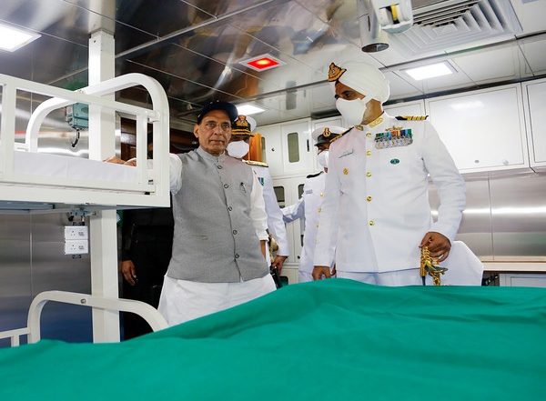 India News | INS Visakhapatnam Commissioned into Indian Navy in Presence of Rajnath Singh