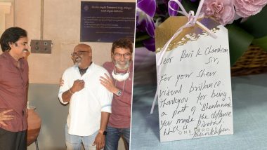 Bheemla Nayak: Pawan Kalyan Pens Handwritten Appreciation Note for Cinematographer Ravi K Chandran for His Work