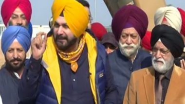 Navjot Singh Sidhu Reaches Kartarpur Corridor to Visit Gurdwara Darbar Sahib Today