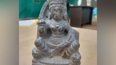 India News | J-K: Police Recovers 1,300-year-old Sculpture of Goddess Durga from Khag