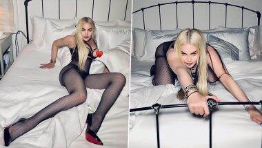 Madonna Furious With Instagram for Deleting Her Semi-Nude Photos For Showing a Little 'Nipple'; Reposts Pics With an Angry Post!