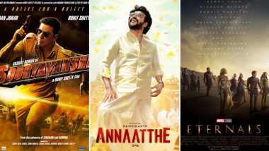 Akshay Kumar’s Sooryavanshi, Rajinikanth’s Annaatthe and Chloé Zhao’s Eternals Bring Diwali Cheer at the Box Office With Their Excellent Performance