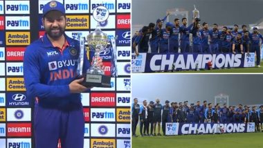 Rohit Sharma Wins His First Trophy As India’s Full-Time T20I Captain! See How Netizens Reacted to Indian Team’s Whitewash Over New Zealand