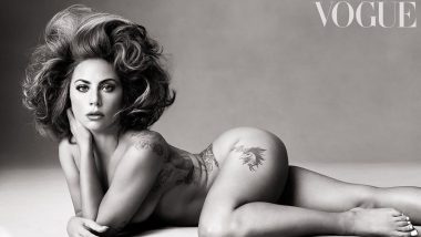 Lady Gaga Shows Off Her Body Tattoos and a Dramatic Hairdo As She Poses Naked for British Vogue Cover (View Pic)