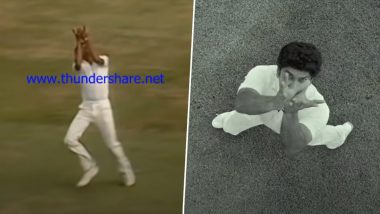 ’83 Teaser: Ranveer Singh Recreates This Iconic Catch by Kapil Dev of Sir Vivian Richards During 1983 World Cup Final (Watch Video)