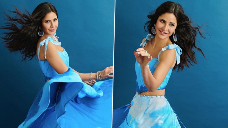 Sooryavanshi: Katrina Kaif Is Serving Some Gorgeous Looks in a Blue Prabal Gurung Outift (View Pics)