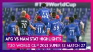 AFG vs NAM Stat Highlights T20 World Cup 2021: Afghanistan Registers 62-Run Win