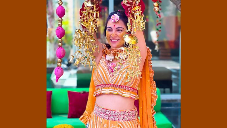 Shraddha Arya Wedding: Kundali Bhagya Actress Looks Stunning In A Yellow Lehenga At Her Haldi Ceremony! (View Pics)