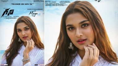 Ghani Makers Introduce Saiee Manjrekar’s Character Maya; Film’s Teaser To Release On November 15