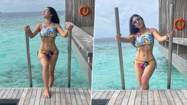 Sara Ali Khan Dons A Blue Bikini And Enjoys Her Vacay In The Tropical Paradise! Check Out Actress’ Hot Pics From Maldives
