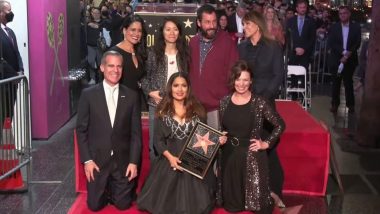 Actress Salma Hayek Receives Star on Hollywood Walk of Fame