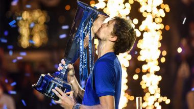 Alexander Zverev Beats Daniil Medvedev To Clinch ATP Finals 2021 Title, Check Out His Winning Moment Here (Watch Video)