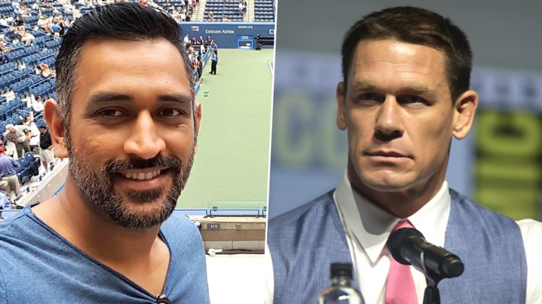 John Cena Shares Ms Dhoni S Picture On His Instagram See Post Latestly