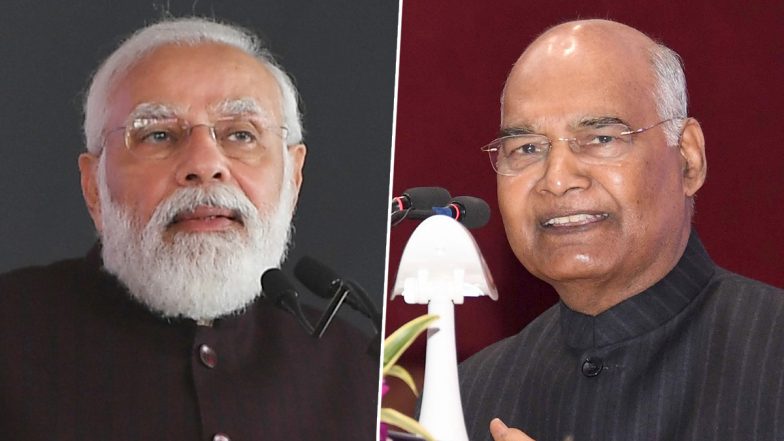 PM Narendra Modi Meets President Ram Nath Kovind, Briefs Him on Various Issues Including Ukraine: Govt Sources