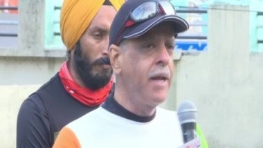 India News | J-K: 61-year-old Marathoner Runs from Patnitop to Kanyaikumari to Raise Funds for Rehabilitation of Differently-abled Soldiers