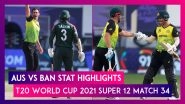 AUS vs BAN Stat Highlights T20 World Cup 2021: Aussies Beat Bangladesh by Eight Wickets