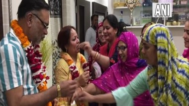 India News | Indore: Avesh Khan's Family, Friends Celebrate After His Selection in Team India for T-20 Series Against New Zealand