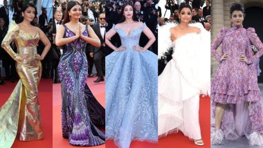 Aishwarya Rai Bachchan Turns 48: Five Memorable Appearances of Birthday Star at International Stage (View Pics)