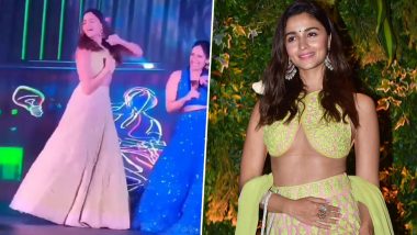 Alia Bhatt Dances Her Heart Out at Anushka Ranjan and Aditya Seal’s Sangeet Ceremony (Watch Viral Video)