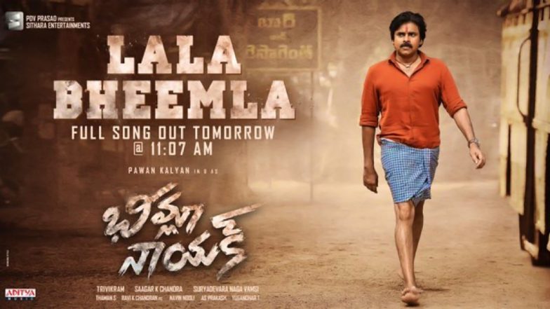 Bheemla Nayak Song Lala Bheemla Starring Pawan Kalyan To Be Out on November 7! (View Poster)