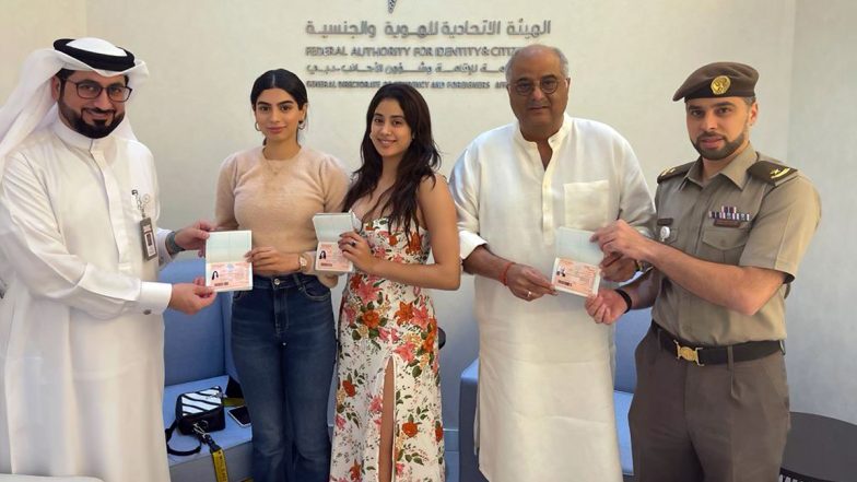 Boney Kapoor Thanks UAE Government for Granting Golden Visa to Him and His Four Children (View Pics)