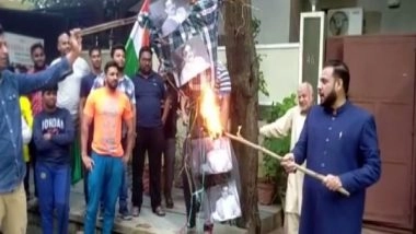 India News | Muslim Community in Hyderabad Protest Against Wasim Rizwi for Objectionable Remarks Against Prophet Mohammed in His Book