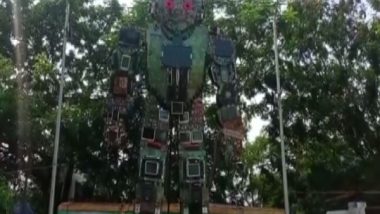 India News | ITI Berhampur Trainees Develop 30 Ft Sculpture Made out of E-waste