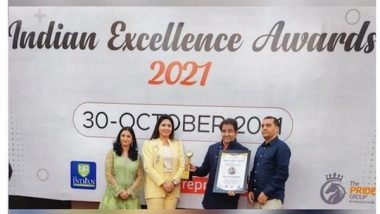 Business News | Dr Yusuf Merchant Honoured with Indian Excellence Award for  Best Anti-Drug Campaigner of India
