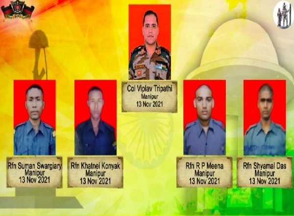 India News | Indian Army Condoles Death of 5 Assam Rifles Personnel in Terror Attack in Manipur