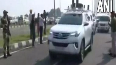 India News | Punjab CM Channi, Ministers Reach Dera Baba Nanak, Will Leave for Kartarpur Sahib Today