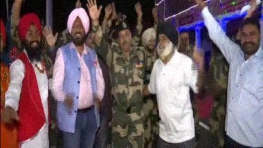 India News | BSF Personnel Celebrate Diwali with Locals at the International Border Along J-K