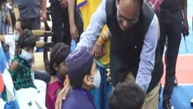 India News | MP CM Celebrates Diwali with Children Who Became Orphaned Due to COVID-19 Pandemic