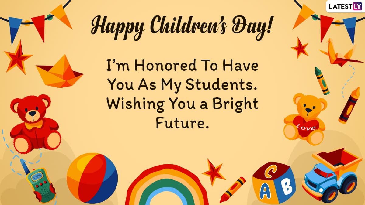 Children's Day 2021 Wishes From Teachers: WhatsApp Messages ...