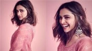 Deepika Padukone Flashes Her Million Dollar Smile in Pink Ethnic Outfit To Wish Fans on Diwali 2021 (View Pics)